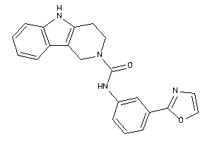 N-(3-oxazol-2-ylphenyl)-1,3,4,5-tetrahydropyrido[4,3-b]indole-2-carboxamide