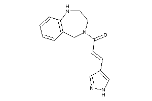 3-(1H-pyrazol-4-yl)-1-(1,2,3,5-tetrahydro-1,4-benzodiazepin-4-yl)prop-2-en-1-one