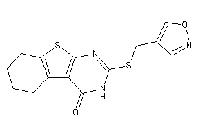 2-(isoxazol-4-ylmethylthio)-5,6,7,8-tetrahydro-3H-benzothiopheno[2,3-d]pyrimidin-4-one