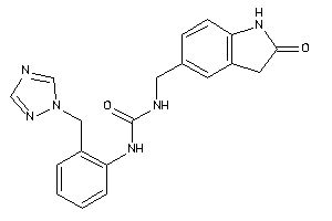 1-[(2-ketoindolin-5-yl)methyl]-3-[2-(1,2,4-triazol-1-ylmethyl)phenyl]urea