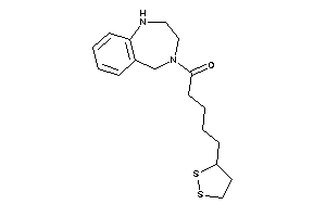 Image of 5-(dithiolan-3-yl)-1-(1,2,3,5-tetrahydro-1,4-benzodiazepin-4-yl)pentan-1-one