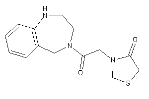 3-[2-keto-2-(1,2,3,5-tetrahydro-1,4-benzodiazepin-4-yl)ethyl]thiazolidin-4-one