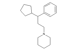 Image of 1-(3-cyclopentyl-3-phenyl-propyl)piperidine