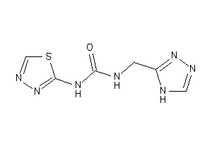 1-(1,3,4-thiadiazol-2-yl)-3-(4H-1,2,4-triazol-3-ylmethyl)urea