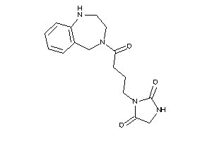 3-[4-keto-4-(1,2,3,5-tetrahydro-1,4-benzodiazepin-4-yl)butyl]hydantoin