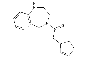 2-cyclopent-2-en-1-yl-1-(1,2,3,5-tetrahydro-1,4-benzodiazepin-4-yl)ethanone