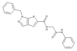 N-(2-anilino-2-keto-ethyl)-1-benzyl-thieno[2,3-c]pyrazole-5-carboxamide