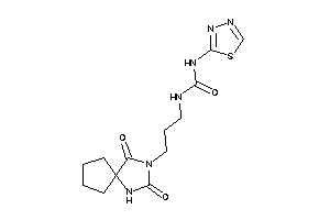 1-[3-(2,4-diketo-1,3-diazaspiro[4.4]nonan-3-yl)propyl]-3-(1,3,4-thiadiazol-2-yl)urea