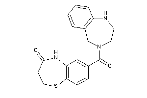 7-(1,2,3,5-tetrahydro-1,4-benzodiazepine-4-carbonyl)-3,5-dihydro-2H-1,5-benzothiazepin-4-one