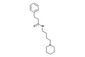3-phenyl-N-(4-piperidinobutyl)propionamide