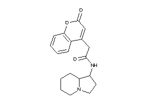 N-indolizidin-1-yl-2-(2-ketochromen-4-yl)acetamide