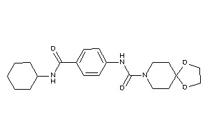 N-[4-(cyclohexylcarbamoyl)phenyl]-1,4-dioxa-8-azaspiro[4.5]decane-8-carboxamide