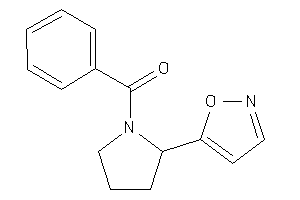 Image of (2-isoxazol-5-ylpyrrolidino)-phenyl-methanone