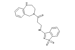 3-[(1,1-diketo-1,2-benzothiazol-3-yl)amino]-1-(1,2,3,5-tetrahydro-1,4-benzodiazepin-4-yl)propan-1-one