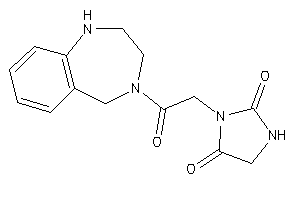 3-[2-keto-2-(1,2,3,5-tetrahydro-1,4-benzodiazepin-4-yl)ethyl]hydantoin