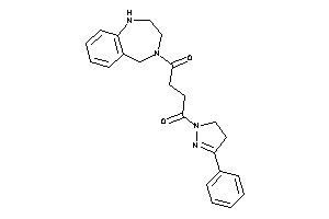 1-(3-phenyl-2-pyrazolin-1-yl)-4-(1,2,3,5-tetrahydro-1,4-benzodiazepin-4-yl)butane-1,4-dione