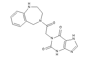 1-[2-keto-2-(1,2,3,5-tetrahydro-1,4-benzodiazepin-4-yl)ethyl]-7H-xanthine