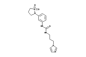 1-[3-(1,1-diketo-1,2-thiazolidin-2-yl)phenyl]-3-(3-imidazol-1-ylpropyl)urea