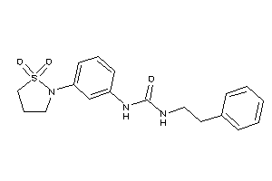 1-[3-(1,1-diketo-1,2-thiazolidin-2-yl)phenyl]-3-phenethyl-urea