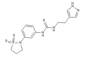 1-[3-(1,1-diketo-1,2-thiazolidin-2-yl)phenyl]-3-[2-(1H-pyrazol-4-yl)ethyl]urea