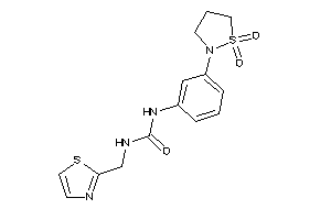 1-[3-(1,1-diketo-1,2-thiazolidin-2-yl)phenyl]-3-(thiazol-2-ylmethyl)urea