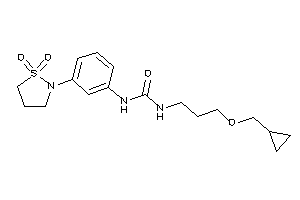 1-[3-(cyclopropylmethoxy)propyl]-3-[3-(1,1-diketo-1,2-thiazolidin-2-yl)phenyl]urea