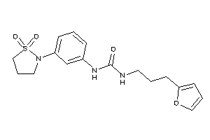 1-[3-(1,1-diketo-1,2-thiazolidin-2-yl)phenyl]-3-[3-(2-furyl)propyl]urea