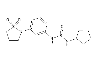 1-cyclopentyl-3-[3-(1,1-diketo-1,2-thiazolidin-2-yl)phenyl]urea