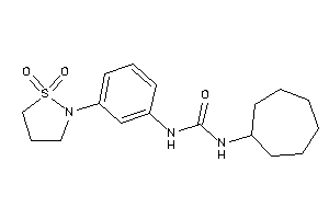 1-cycloheptyl-3-[3-(1,1-diketo-1,2-thiazolidin-2-yl)phenyl]urea