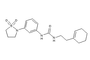 1-(2-cyclohexen-1-ylethyl)-3-[3-(1,1-diketo-1,2-thiazolidin-2-yl)phenyl]urea