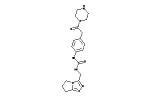 1-(6,7-dihydro-5H-pyrrolo[2,1-c][1,2,4]triazol-3-ylmethyl)-3-[4-(2-keto-2-piperazino-ethyl)phenyl]urea