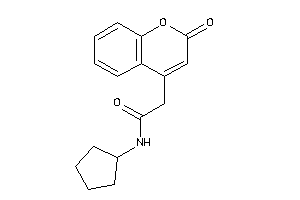 N-cyclopentyl-2-(2-ketochromen-4-yl)acetamide