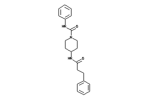 4-(hydrocinnamoylamino)-N-phenyl-piperidine-1-carboxamide