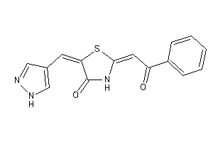 2-phenacylidene-5-(1H-pyrazol-4-ylmethylene)thiazolidin-4-one