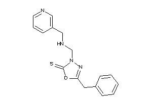Image of 5-benzyl-3-[(3-pyridylmethylamino)methyl]-1,3,4-oxadiazole-2-thione