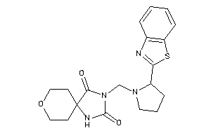 3-[[2-(1,3-benzothiazol-2-yl)pyrrolidino]methyl]-8-oxa-1,3-diazaspiro[4.5]decane-2,4-quinone