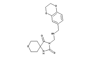 3-[(2,3-dihydro-1,4-benzodioxin-6-ylmethylamino)methyl]-8-oxa-1,3-diazaspiro[4.5]decane-2,4-quinone