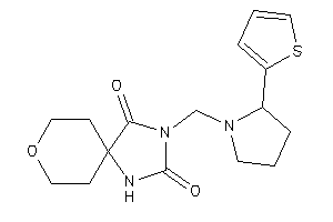 3-[[2-(2-thienyl)pyrrolidino]methyl]-8-oxa-1,3-diazaspiro[4.5]decane-2,4-quinone