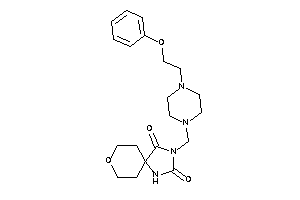 3-[[4-(2-phenoxyethyl)piperazino]methyl]-8-oxa-1,3-diazaspiro[4.5]decane-2,4-quinone