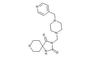 3-[[4-(4-pyridylmethyl)piperazino]methyl]-8-oxa-1,3-diazaspiro[4.5]decane-2,4-quinone