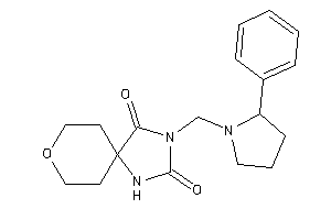 3-[(2-phenylpyrrolidino)methyl]-8-oxa-1,3-diazaspiro[4.5]decane-2,4-quinone