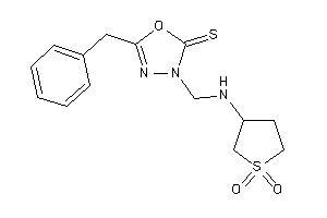 5-benzyl-3-[[(1,1-diketothiolan-3-yl)amino]methyl]-1,3,4-oxadiazole-2-thione