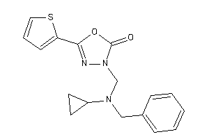 3-[[benzyl(cyclopropyl)amino]methyl]-5-(2-thienyl)-1,3,4-oxadiazol-2-one