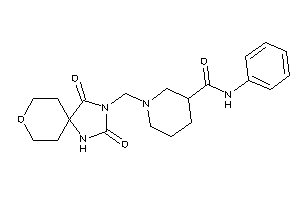 1-[(2,4-diketo-8-oxa-1,3-diazaspiro[4.5]decan-3-yl)methyl]-N-phenyl-nipecotamide