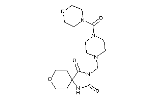 3-[[4-(morpholine-4-carbonyl)piperazino]methyl]-8-oxa-1,3-diazaspiro[4.5]decane-2,4-quinone