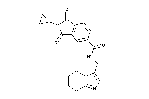 2-cyclopropyl-1,3-diketo-N-(5,6,7,8-tetrahydro-[1,2,4]triazolo[4,3-a]pyridin-3-ylmethyl)isoindoline-5-carboxamide