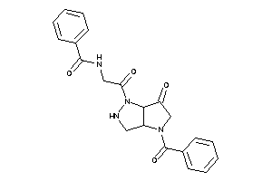 N-[2-(4-benzoyl-6-keto-3,3a,5,6a-tetrahydro-2H-pyrrolo[3,2-c]pyrazol-1-yl)-2-keto-ethyl]benzamide