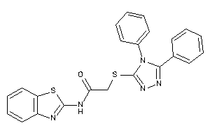 N-(1,3-benzothiazol-2-yl)-2-[(4,5-diphenyl-1,2,4-triazol-3-yl)thio]acetamide