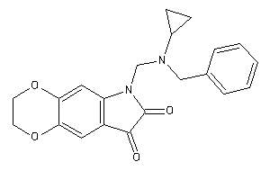 6-[[benzyl(cyclopropyl)amino]methyl]-2,3-dihydro-[1,4]dioxino[2,3-f]indole-7,8-quinone