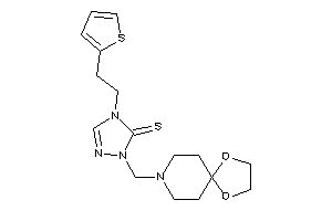 2-(1,4-dioxa-8-azaspiro[4.5]decan-8-ylmethyl)-4-[2-(2-thienyl)ethyl]-1,2,4-triazole-3-thione